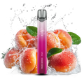 Elfbar 800 Peach Ice Produktbild mit Pfirsich und Ice-Elementen