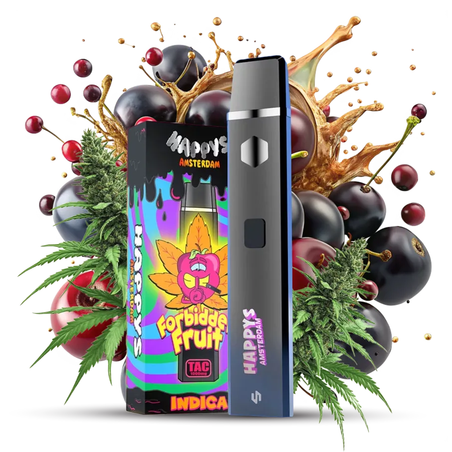 HappyAmsterdam Forbidden Fruit Vape Produktbild mit exotischen Früchten