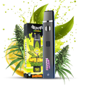 HappyAmsterdam Super Lemon Haze Vape Produktbild mit Zitronen und Haze-Elementen
